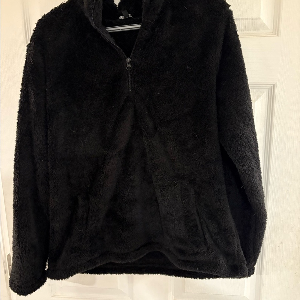 George Black Fleece Half-Zip Pullover